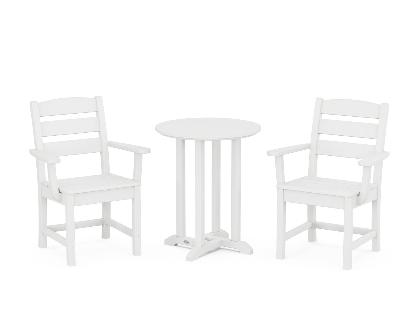 Lakeside 3-Piece Round Bistro Dining Set