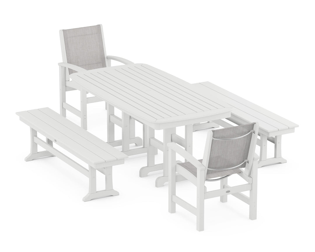 POLYWOOD® Coastal 5-Piece Dining Set