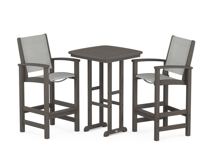 POLYWOOD® Coastal 3-Piece Bar Set
