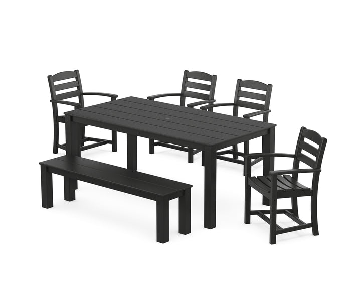 POLYWOOD® La Casa Cafe' 6-Piece Parsons Dining Set with Bench