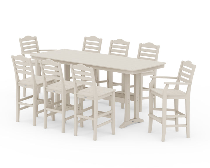 Draper James™ by  POLYWOOD® Savannah 9-Piece Bar Set with Trestle Legs