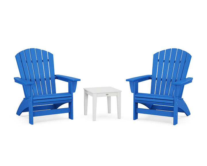 POLYWOOD® 3-Piece Nautical Grand Adirondack Set
