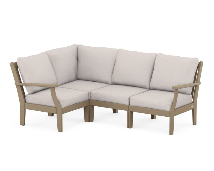 POLYWOOD® Braxton Modular 4-Piece Deep Seating Set