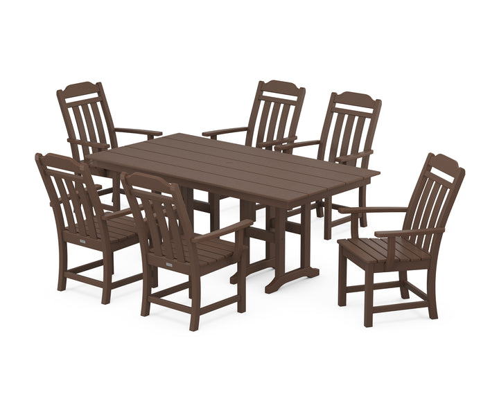 Country Living Cottage Arm Chair 7-Piece Farmhouse Dining Set