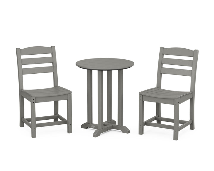 POLYWOOD® La Casa Café Side Chair 3-Piece Round Bistro Dining Set