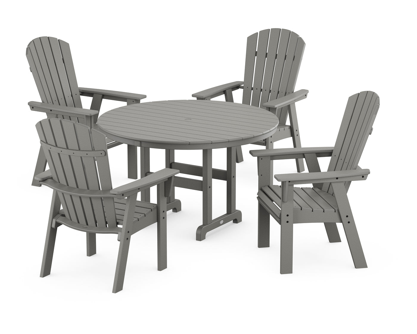 Nautical Adirondack 5-Piece Round Farmhouse Dining Set