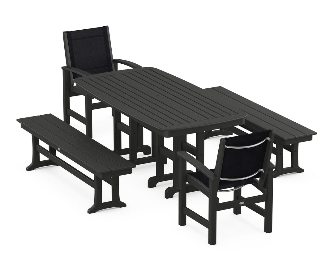 POLYWOOD® Coastal 5-Piece Dining Set