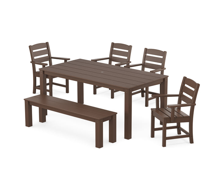 POLYWOOD® Lakeside 6-Piece Parsons Dining Set with Bench