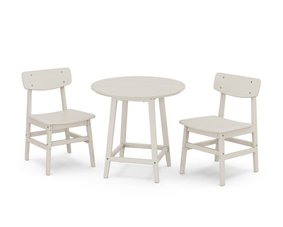 Modern Studio Urban Chair 3-Piece Round Bistro Dining Set