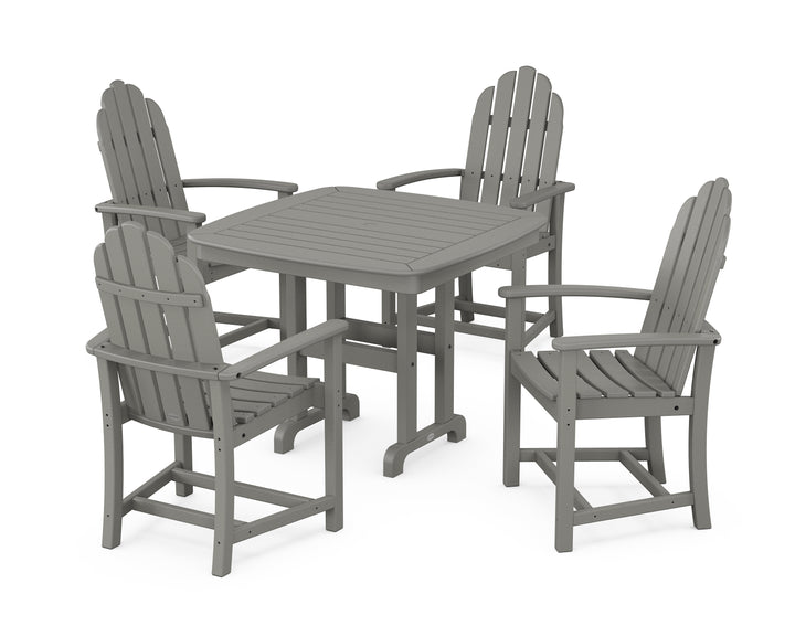POLYWOOD® Classic Adirondack 5-Piece Dining Set