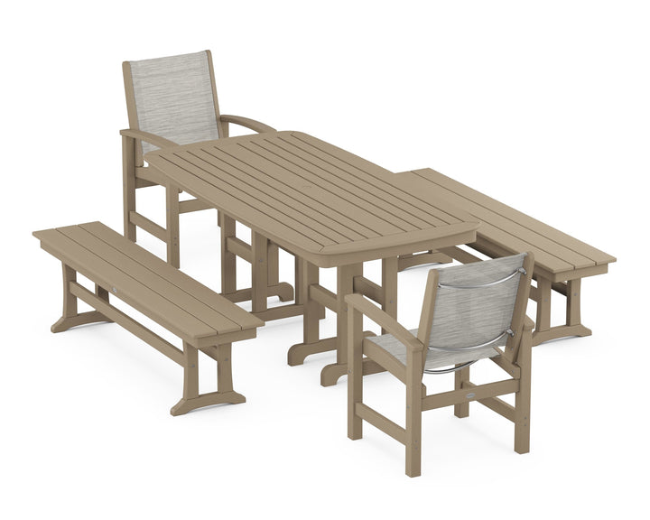 POLYWOOD® Coastal 5-Piece Dining Set
