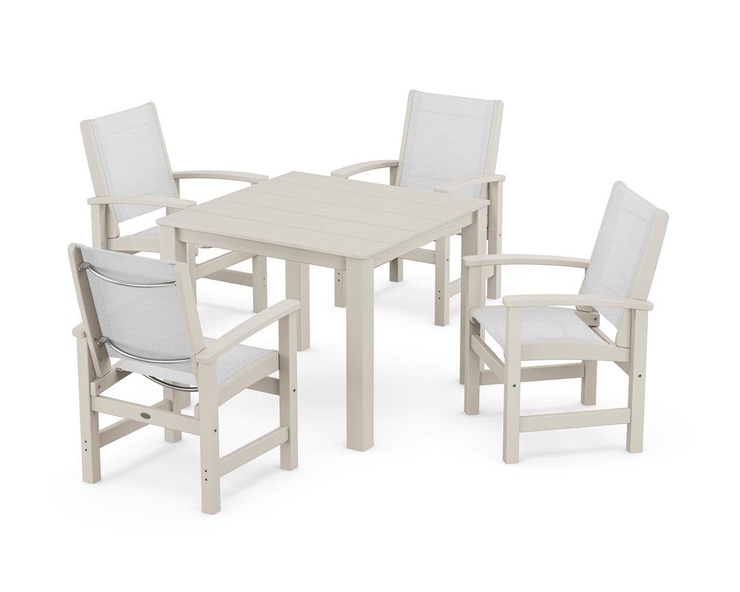 POLYWOOD® Coastal 5-Piece Parsons Dining Set