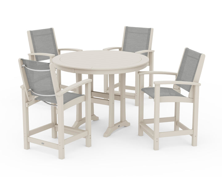 POLYWOOD® Coastal 5-Piece Counter Set