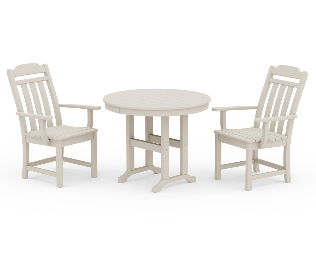 Country Living Cottage 3-Piece Farmhouse Dining Set