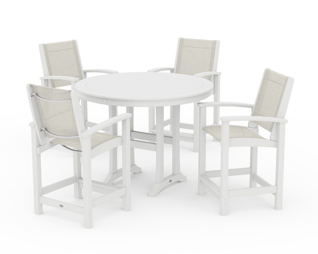 POLYWOOD® Coastal 5-Piece Counter Set