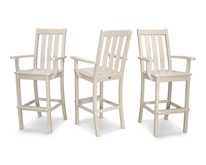 POLYWOOD® Vineyard Bar Arm Chair 3-Pack