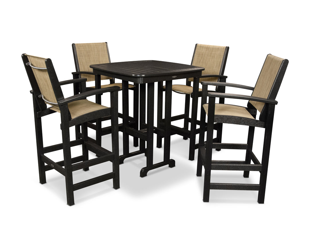 POLYWOOD® Coastal 5-Piece Bar Set