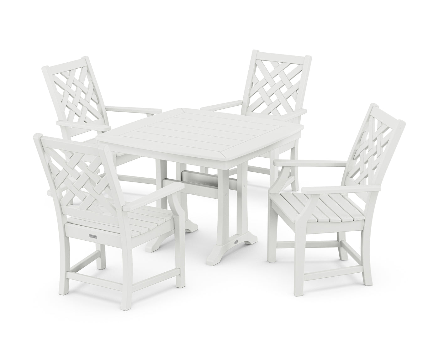 Wovendale 5-Piece Dining Set with Trestle Legs