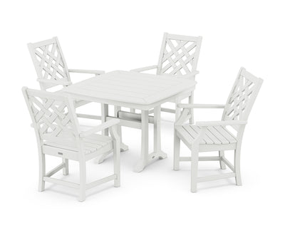 Wovendale 5-Piece Dining Set with Trestle Legs