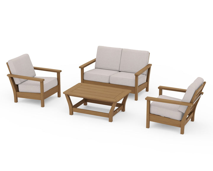 POLYWOOD® Harbour 4-Piece Deep Seating Set