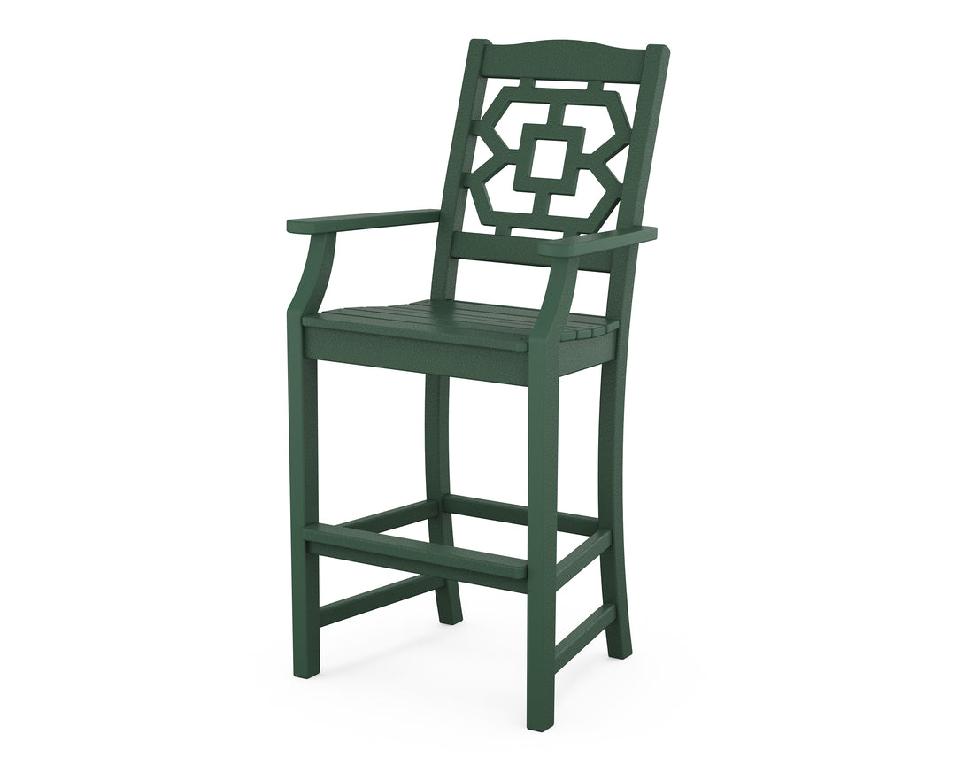 Martha Stewart by POLYWOOD® Chinoiserie Bar Arm Chair