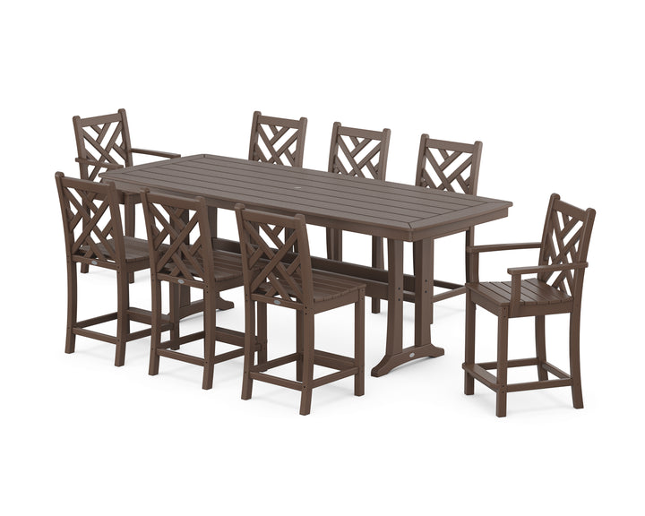POLYWOOD® Chippendale 9-Piece Counter Set with Trestle Legs