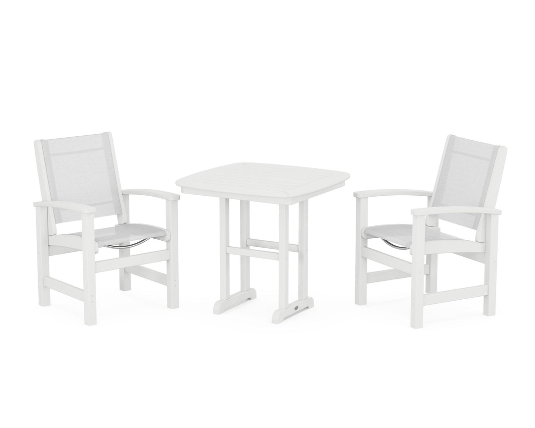POLYWOOD® Coastal 3-Piece Dining Set