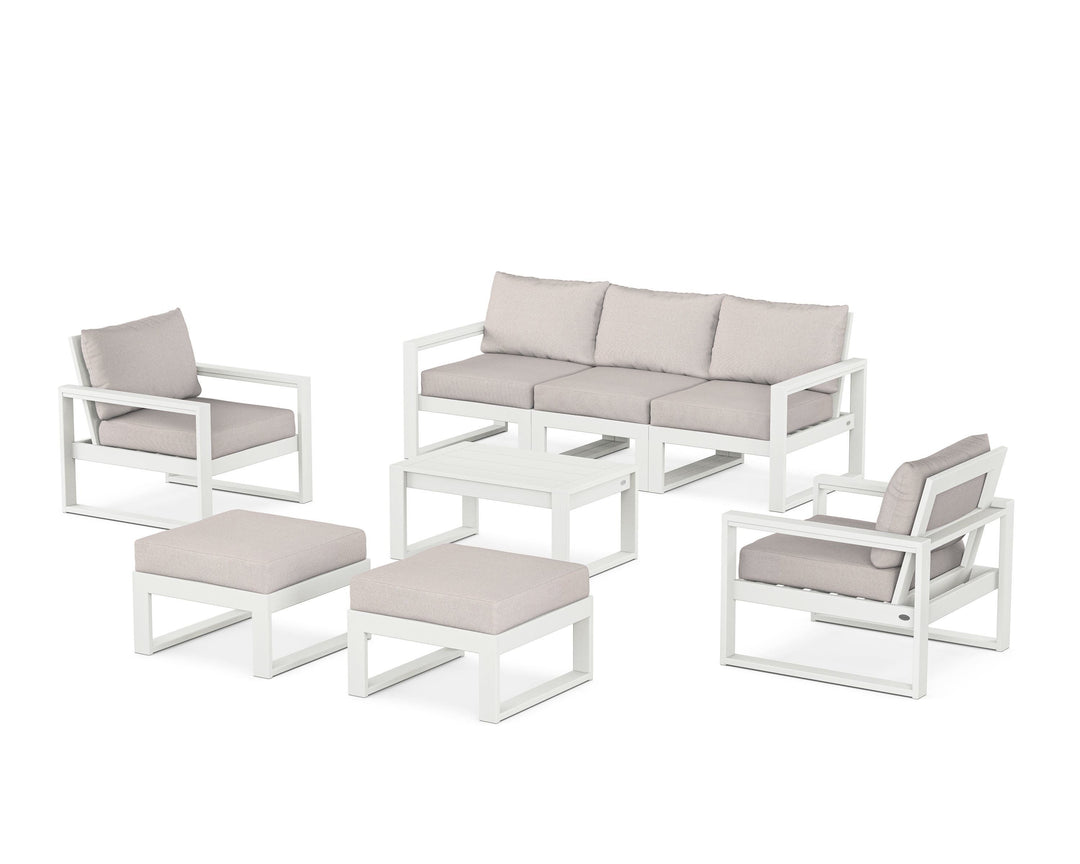 POLYWOOD® EDGE Sectional 8-Piece Lounge Sofa Set