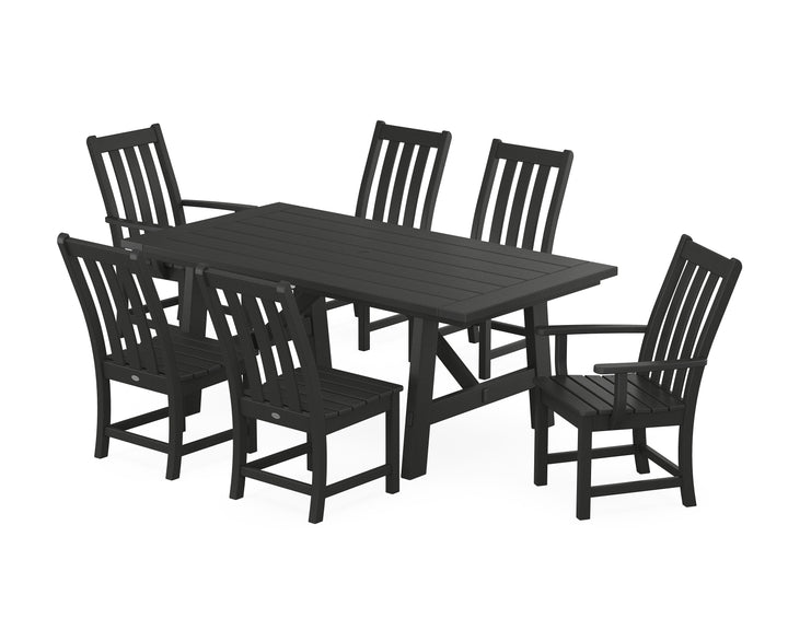 POLYWOOD® Vineyard 7-Piece Rustic Farmhouse Dining Set