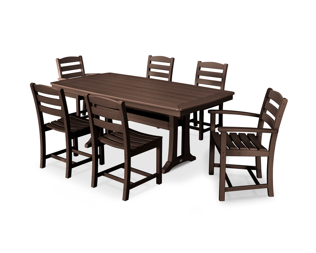 POLYWOOD® La Casa Café 7-Piece Dining Set with Trestle Legs