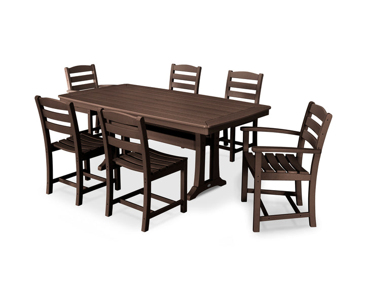 POLYWOOD® La Casa Café 7-Piece Dining Set with Trestle Legs