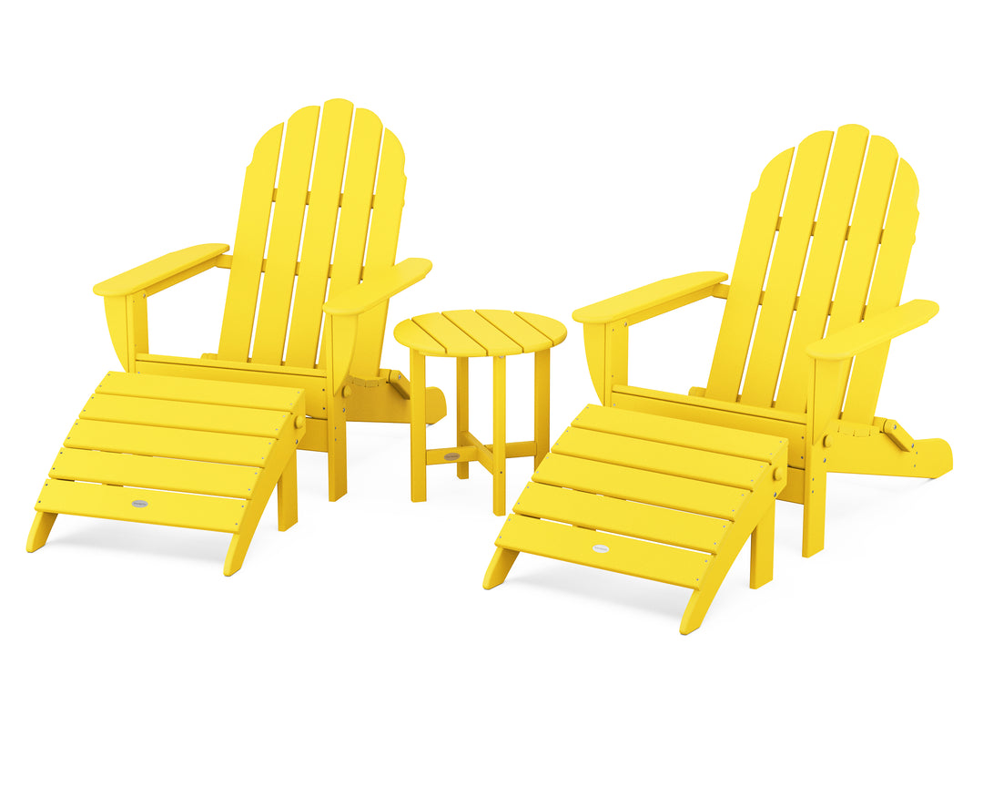 POLYWOOD® Classic Oversized Adirondack 5-Piece Casual Set