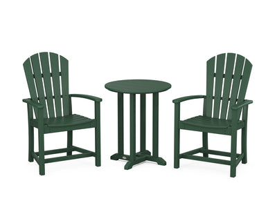 Palm Coast 3-Piece Round Farmhouse Bistro Dining Set