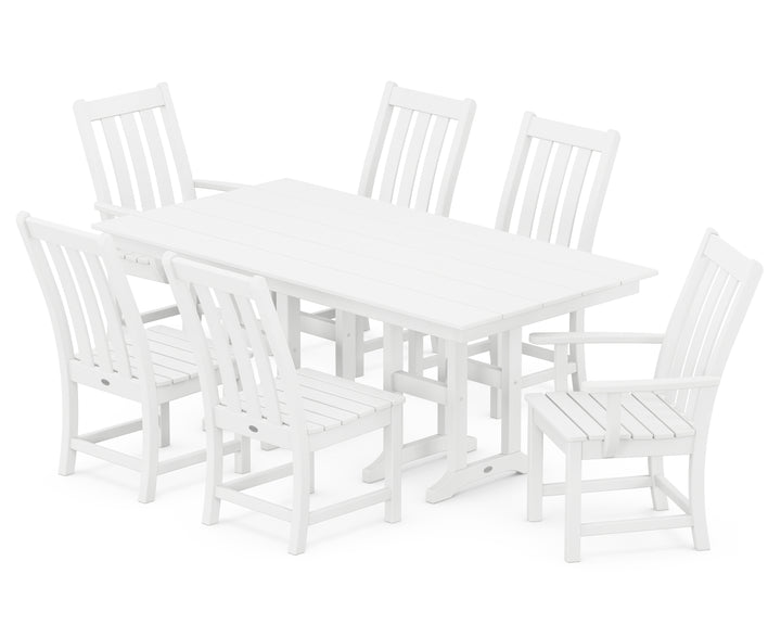 POLYWOOD® Vineyard 7-Piece Farmhouse Dining Set
