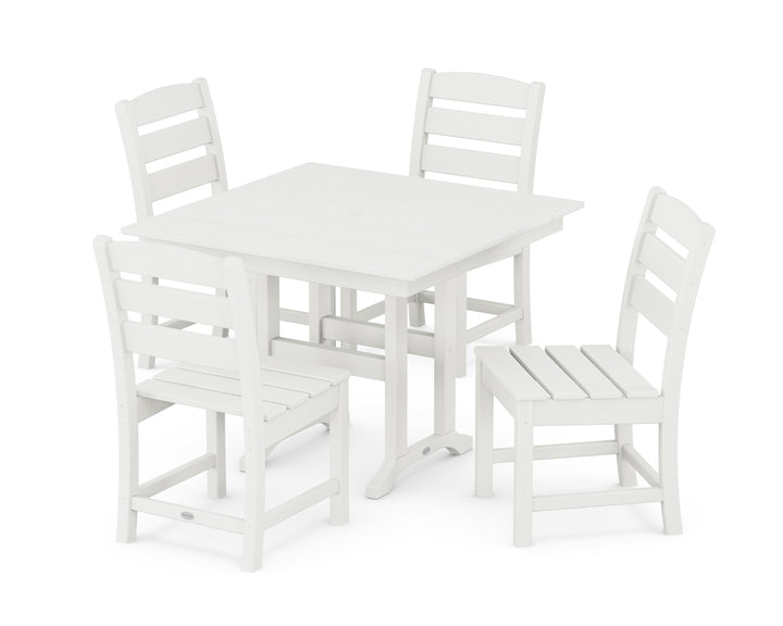 POLYWOOD® Lakeside Side Chair 5-Piece Farmhouse Dining Set