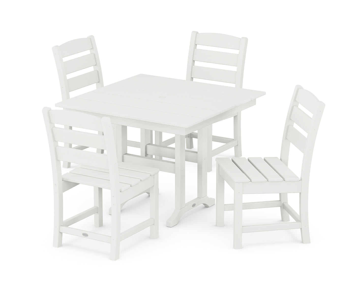 Lakeside Side Chair 5-Piece Farmhouse Dining Set