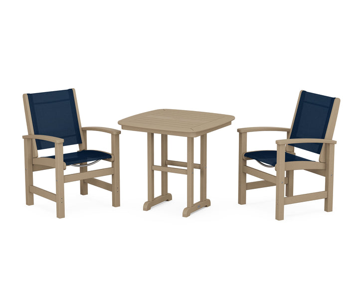 POLYWOOD® Coastal 3-Piece Dining Set