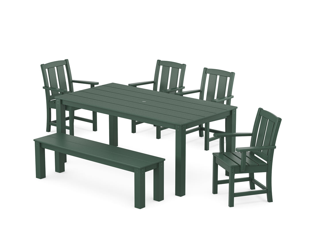 POLYWOOD® Mission 6-Piece Parsons Dining Set with Bench