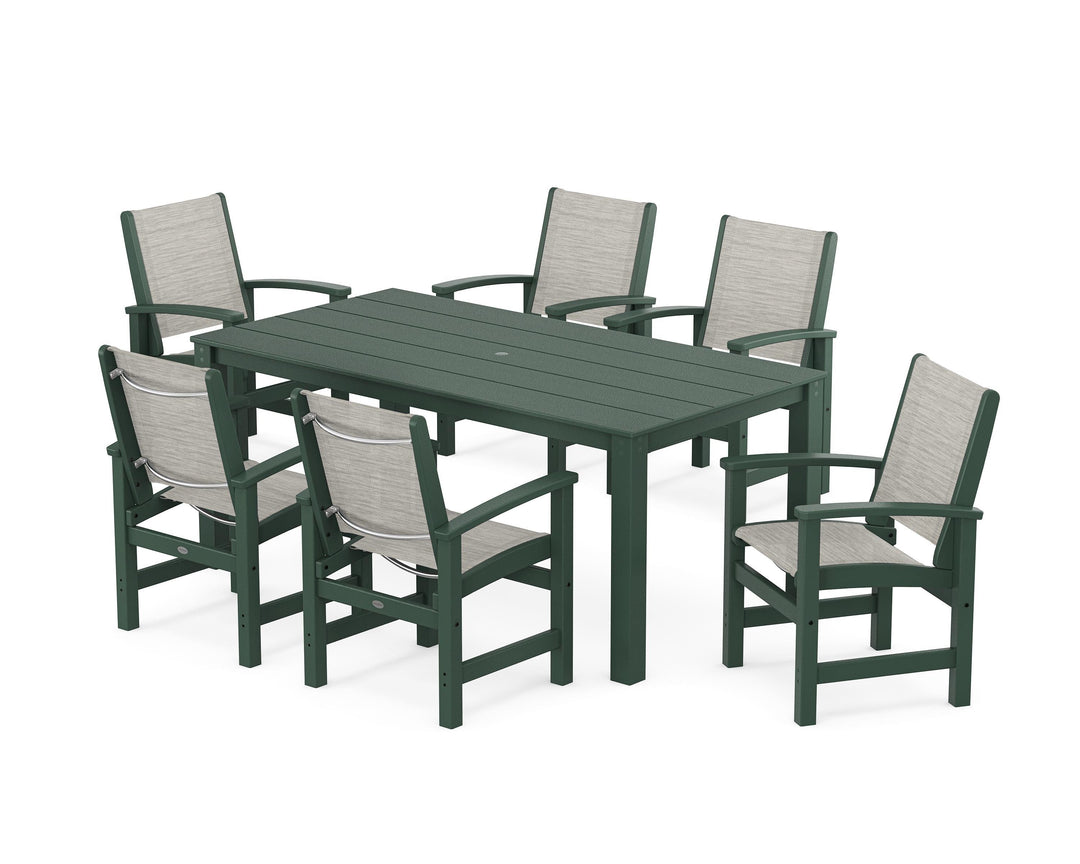 POLYWOOD® Coastal 7-Piece Parsons Dining Set