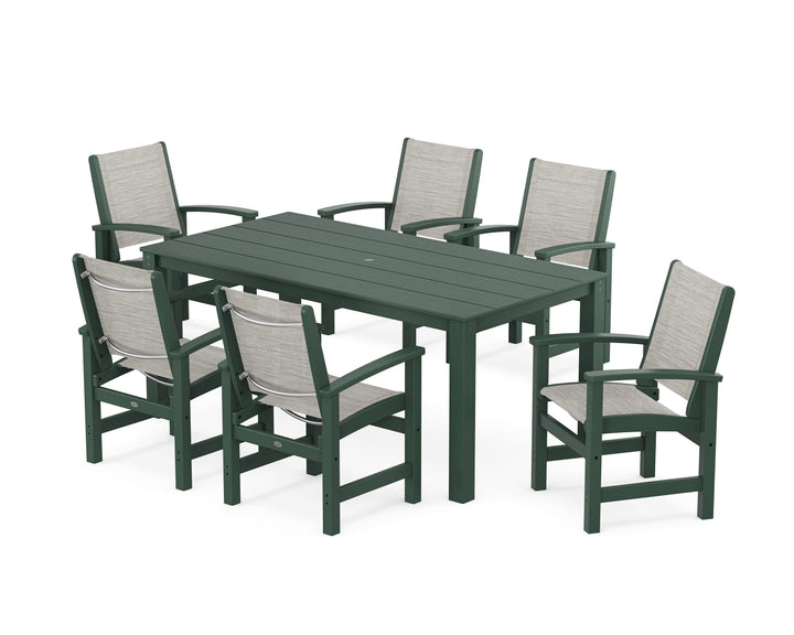 POLYWOOD® Coastal 7-Piece Parsons Dining Set