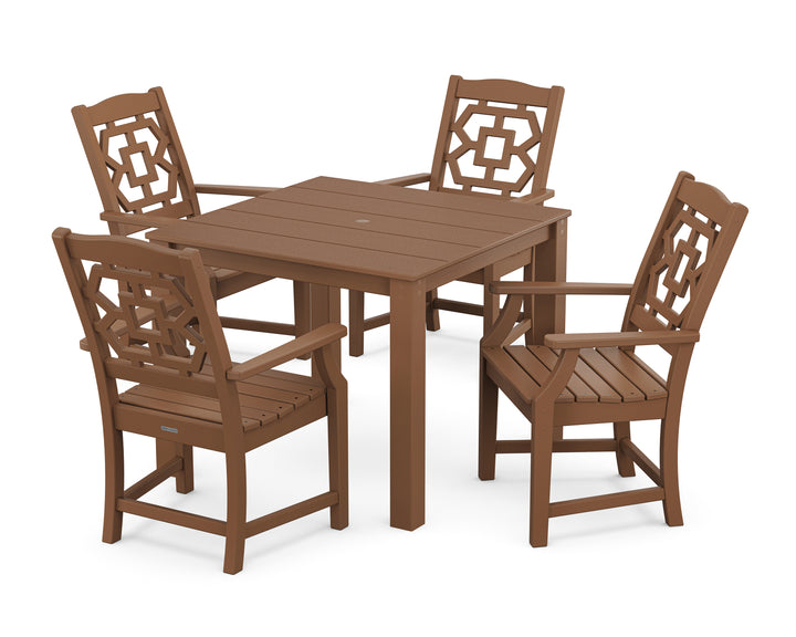 Martha Stewart by POLYWOOD® Chinoiserie 5-Piece Parsons Dining Set