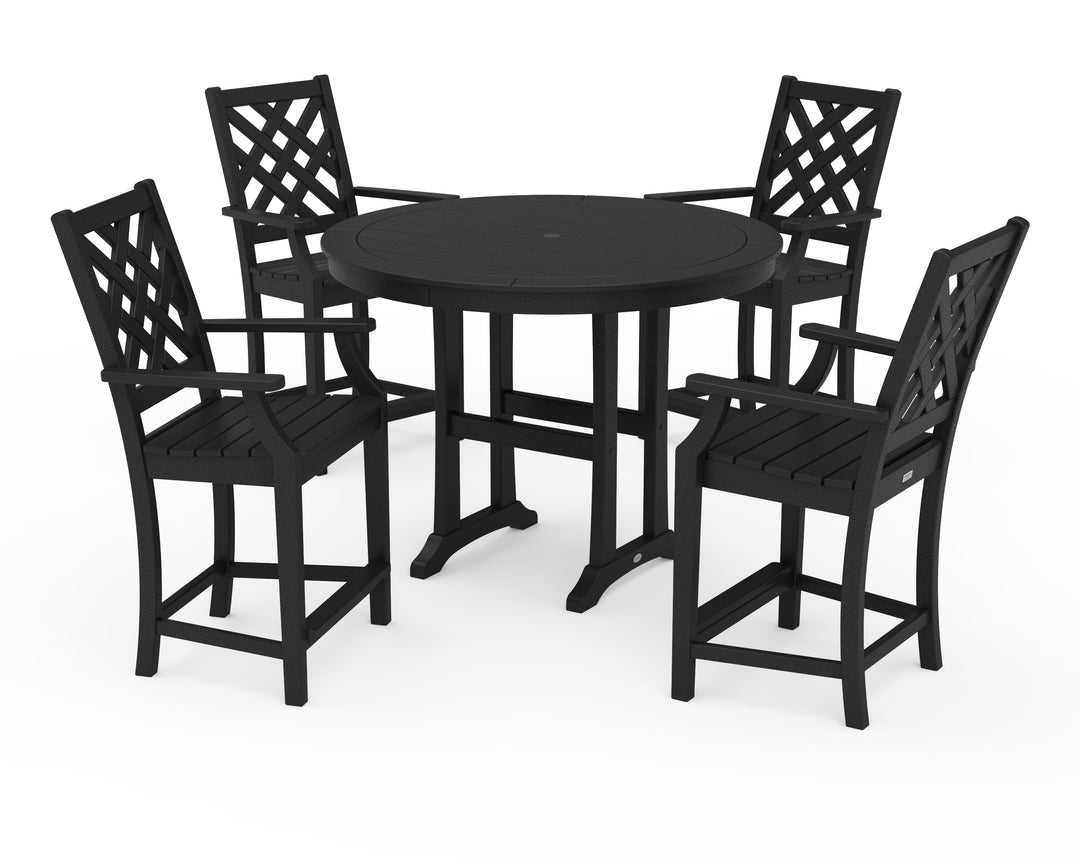 Country Living Wovendale 5-Piece Round Counter Set