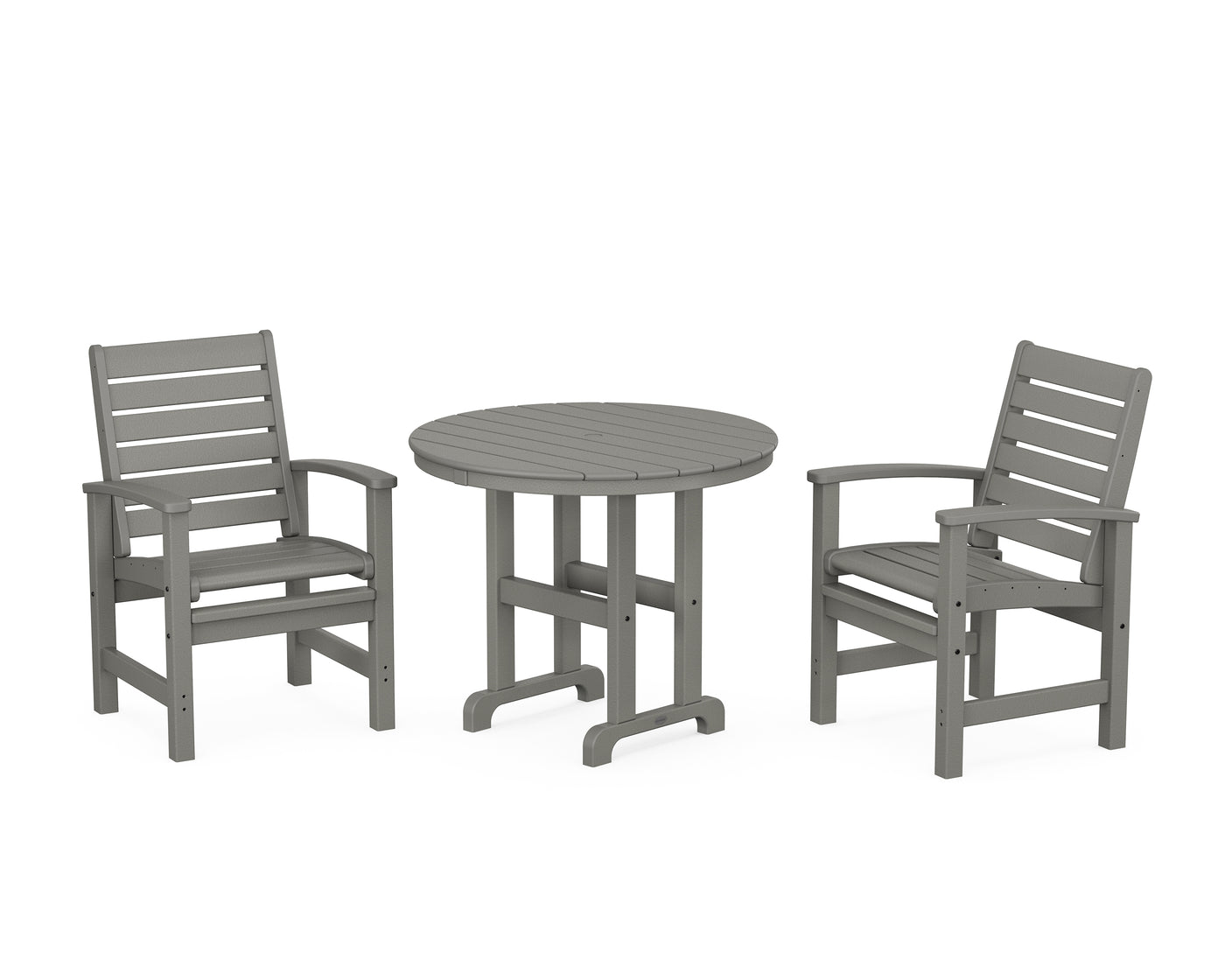 Signature 3-Piece Round Farmhouse Dining Set