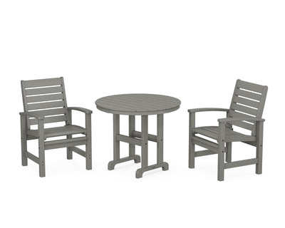 Signature 3-Piece Round Farmhouse Dining Set