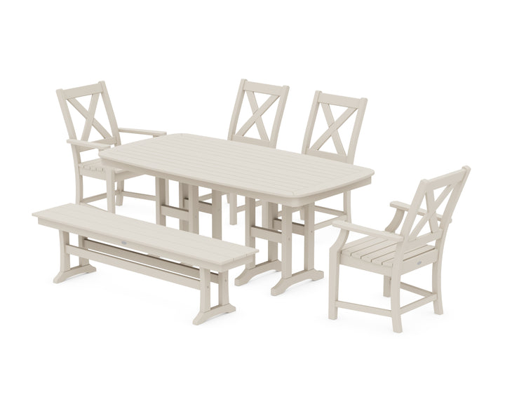 POLYWOOD® Braxton 6-Piece Dining Set with Bench