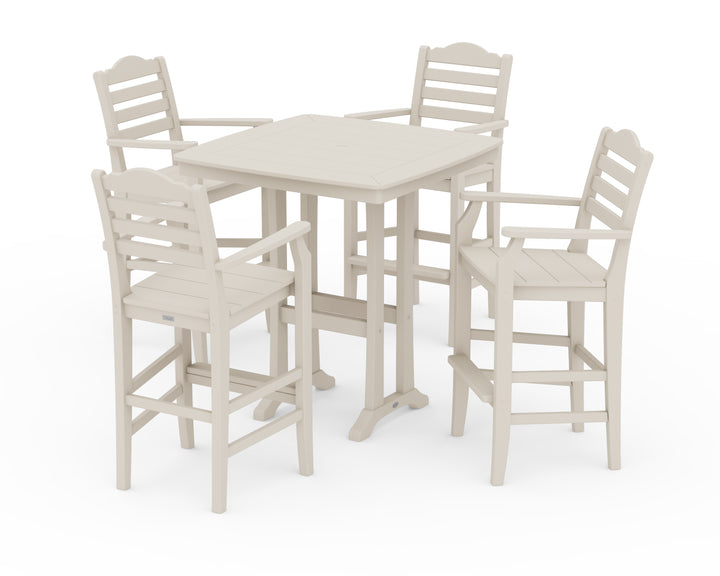 Draper James™ by  POLYWOOD® Savannah 5-Piece Bar Set with Trestle Legs