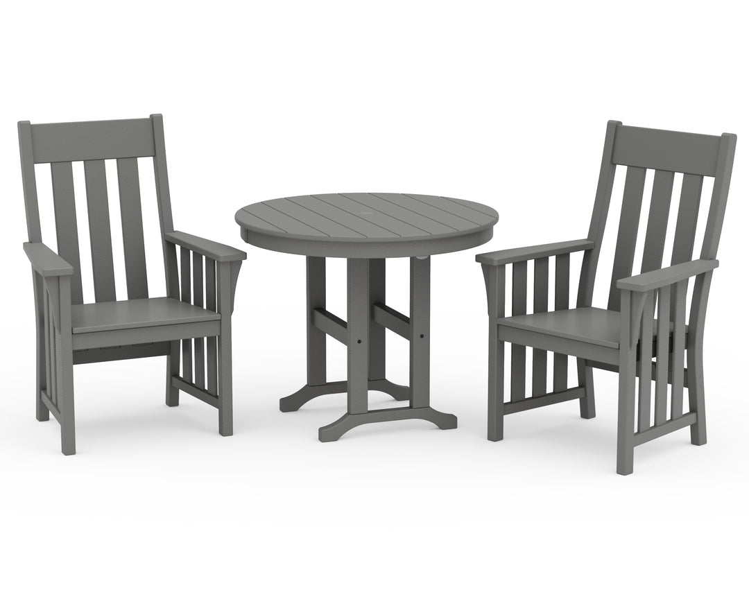 Martha Stewart by POLYWOOD® Acadia 3-Piece Farmhouse Dining Set