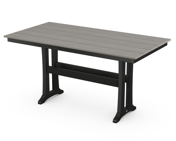 POLYWOOD® Farmhouse Trestle 37" x 72" Counter Table