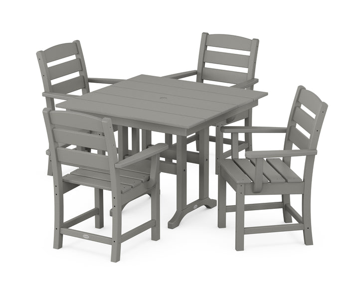 POLYWOOD® Lakeside 5-Piece Farmhouse Dining Set