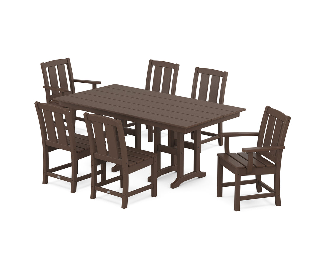 POLYWOOD® Mission 7-Piece Farmhouse Dining Set